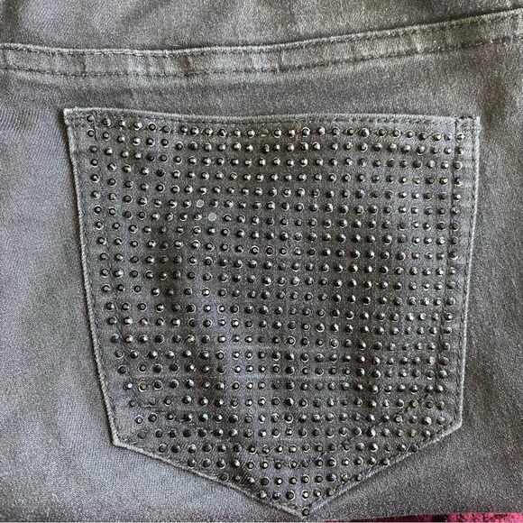 Indigo Rein Skinny Jeans 90’s Black Wash Studded Jeans SZ 3 - Picture 13 of 14